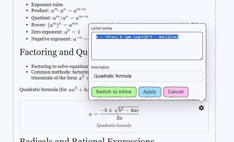 LaTeX Screenshot